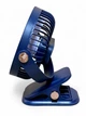 Портативный настольный поворотный USB вентилятор Multifunctional Clamp Fan F2 4078 с LED-подсветкой и прищепкой Синий - изображение 2