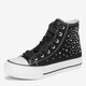 Женские кеды высокие DeeZee WFA2791-2 5905588826279 39 24.5 см Черные (5905588826309) - изображение 2