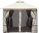 Moskitiera do pawilonu ogrodowego 3x3 m ModernHome by Multistore (1701-N3X3-BEIGE) - obraz 2