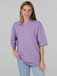 Набор футболок хлопковых оверсайз длинных женских Ray Oversize U0104W-Pink-Lilac L/XL 2 шт Розовый/Лиловый (RAY2000000037868) - изображение 2