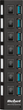 USB-hub Rebel USB 3.0 7 ports Black (5901890029032) - obraz 2