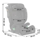 Автокрісло Nukido Louis Soft ISOFIX 15-36 кг, чорне - изображение 6