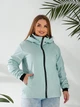 Вітровка жіноча з капюшоном на блискавці великого розміру 52-54 Оливковий - зображення 4