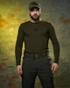 Комплект Intruder Лонгслів Pulse з тризубом + Штани Peak SoftShell олива розмір L - зображення 6