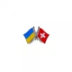Значок Dobroznak прапори України / Швейцарії (6264) - изображение 2