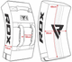 Макивара RDX T1 Curved Kick Shield with Nylon Handles White\Black (KSR-T1W) - изображение 6