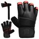 Рукавички для спортзалу RDX Gym Glove Micro Red Black (WGL-L7R-L+) - зображення 2