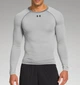 Компрессионная футболка Under Armour HeatGear Sonic Compression Long Sleeve True Grey (1236223-025-XXXL) - изображение 1