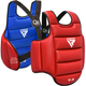 Захисний жилет для карате RDX T2 Karate Chest Guard Red\Blue (SCC-T2R/U-L/XL) - зображення 1