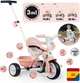 Детский металлический велосипед 3 в 1 Smoby Toys Би Муви Комфорт 68х52х98 см Розовый (7600740419) - изображение 2