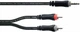 Y-кабель 1.5 м Cordial EY 1.5 WCC mini jack 3.5 мм - 2 x RCA чорний - изображение 1