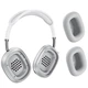 Бездротові навушники Hoco W65 Happy до 45 годин роботи BT5.4 HI-FI Audio магнітні амбушюри срібний - зображення 2
