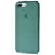 Чехол-накладка Silicone case для IPhone 8 Plus Pine green зеленый - изображение 3