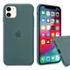 Чехол-накладка Silicone Full case для IPhone 12 Pine green зеленый - изображение 3