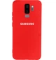 Чехол-накладка Silicone case для Samsung S9 Plus (24) Red красный - изображение 2