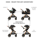 Универсальная коляска 3 в 1 Kinderkraft Esme Pure Black (KSESME00BLK3000) - изображение 2