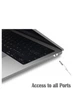 Чехол накладка Hardshell для MacBook Air 13,6" M2 2022 A2681 / M3 2024 A3113 / M4 2025 A3240 ультратонкий матовый серый - изображение 3
