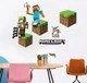Интерьерная виниловая 3D наклейка на стену Майнкрафт - Minecraft 70-50 см в детскую N5 ( Декор Комнаты Обои ) - изображение 2