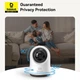 Камера відеоспостереження Baseus P1 Pro (внутрішня, Wi-Fi 2.4 ГГц, 3K, огляд на 360 °, AI-функції) - Білий - зображення 8