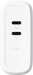 Мережевий зарядний пристрій Maxo Сharger 65W 2Р USB-C Білий (TR25381) - зображення 5
