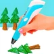 Набір для 3D-малювання 3DPEN-6 3D ручка з трафаретами та термопланшетом Дитяча 3D ручка Творчий набір для дітей - зображення 2