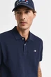 Чоловіче темно-синє поло TEXTURED POLO Gant L 2014025 - изображение 4