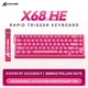 Ігрова клавіатура Attack Shark X68 HE Rapid Trigger 68% (RGB) Рожева - изображение 2