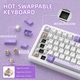 Бездротова механічна клавіатура ATTACK SHARK X85PRO (75% ANSI Layout, TFT-дисплей), Hot-Swap WIRED+2.4G+BT5.0 - изображение 9