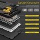 Бездротова клавіатура ATTACK SHARK X85PRO (75% ANSI Layout, TFT-дисплей), Hot-Swap WIRED+2.4G+BT5.0, Star Black - изображение 7