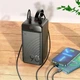 Портативная батарея Powerbank Hoco J123D Element 22.5W+PD20W с LCD и LED-лампой 90000mAh Black - изображение 6