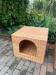 Домик для животных плетёный из лозы, 65×70×60 см коричневый (00320) - изображение 8