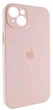 Чохол Silicone Premium case з захистом камери для iPhone 14 Full Camera Protective pink sand 9785 - изображение 3