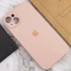 Чохол Silicone Premium case з захистом камери для iPhone 14 Full Camera Protective pink sand 9785 - изображение 4
