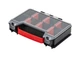 Набір ящик для інструментів та 5 органайзерів Qbrick System PRO Toolbox + 5 x PRO Organizer для домашньої майстерні та гаражу Чорно-червоний - зображення 3