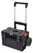 Мобільний комплект модульних боксів Qbrick System ONE CART TECHNIK SET 2.0 Набір ящиків для інструментів з ручкою на колесах для домашньої майстерні та гаражу Органайзер зі знімними контейнерами Чорно-червоний - зображення 8