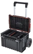 Мобільний комплект модульних боксів Qbrick System ONE CART TECHNIK SET 2.0 Набір ящиків для інструментів з ручкою на колесах для домашньої майстерні та гаражу Органайзер зі знімними контейнерами Чорно-червоний - зображення 9
