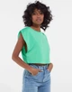 Топ Bershka світло-зелений QYTPQ796 M - зображення 1