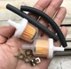Паливні міні фільтри для мотоцикла Filter Kit 2 бензинових фільтра для байка / скутера / мопеда + 2 шланга і 4 хомута для кріплення шлангів, жовті (110397299) - зображення 2