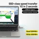 Внешний SSD диск MOVESPEED Yi V USB 3.2 Gen 2 256GB Solid State Pen Drive 520MB/s High Speed USB Type C Flash Drive - изображение 3