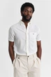 Чоловіча біла лляна сорочка REG COTTON LINEN SS SHIRT Gant S 3250083 - изображение 1