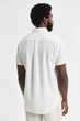 Чоловіча біла лляна сорочка REG COTTON LINEN SS SHIRT Gant S 3250083 - изображение 3