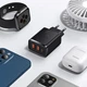 Зарядний пристрій Baseus Compact Quick Charger QC3.0+PD3.0 30W 2USB+Type-C 3A Чорний - зображення 5