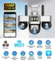 Уличная WiFi IP камера SC30w 15Мп черная 3 независимых объектива поворотные, зум 10-х - изображение 2