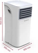 Кондиціонер мобільний Ariston Mobis 8 16м2 on/off 8000BTU 2.6кВт A/- R290 білий - изображение 7