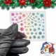 Новогодние 3D наклейки ( Снежинки) 019 для дизайна ногтей на прозрачной основе - изображение 4