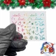 Новогодние 3D наклейки ( Олени, омела, колокольчики) 011 для дизайна ногтей на прозрачной основе - изображение 4