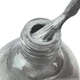 Лак - краска для стемпинга с кисточкой Kand Nail, 10 мл. Серебряный - изображение 4
