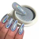 Лазерная втирка "Призма" Laser Powder для дизайна ногтей, серебро/ 2г. - изображение 6