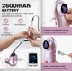 Фрезер JF-602 на 35W - 35000 об/хв (рожевий) на акумуляторі 2600 mAh для зняття матеріалу та обробки кутикули - зображення 2