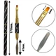 Двосторонній овальний пензель - шпатель для нарощування полігелем (З ковпачком), Чорний 1шт. №2 - зображення 2